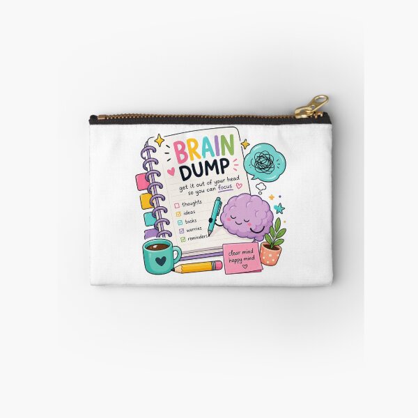 Item preview, Brain Dump Sticker | ADHD Productivity, Mental Clarity, Journaling & Cute Planner Design designed and sold by Pixanova.