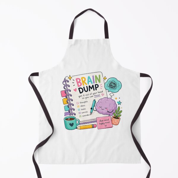 Item preview, Brain Dump Sticker | ADHD Productivity, Mental Clarity, Journaling & Cute Planner Design designed and sold by Pixanova.