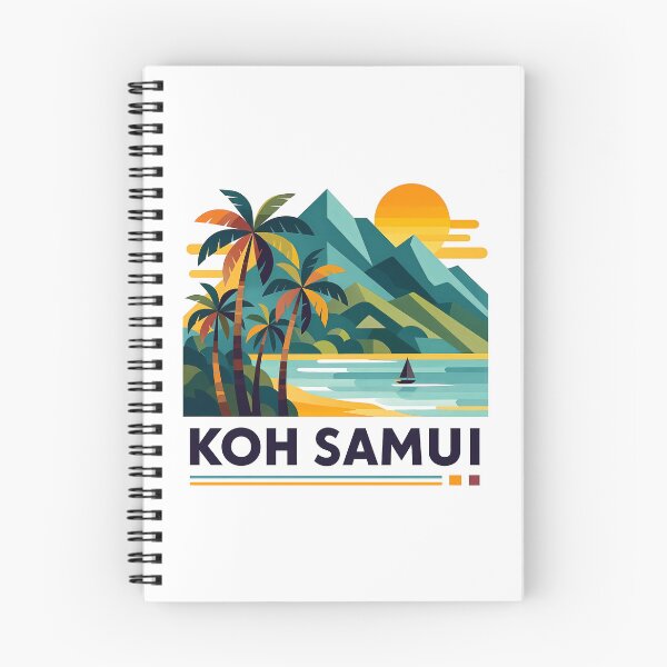 Item preview, Koh Samui Thailand Travel Souvenir - Tropical Beach & Palm Tree Art designed and sold by OzzFrequency.