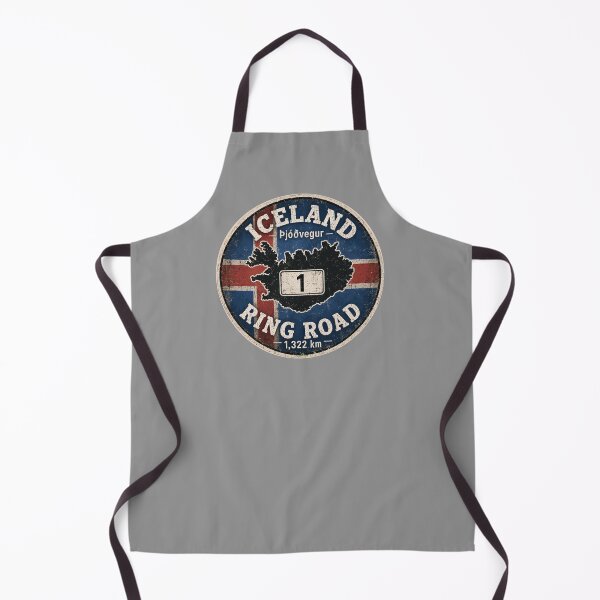 Item preview, Iceland Ring Road Route 1 Motorcycle Sticker TShirt 01 designed and sold by OuterShellUK.