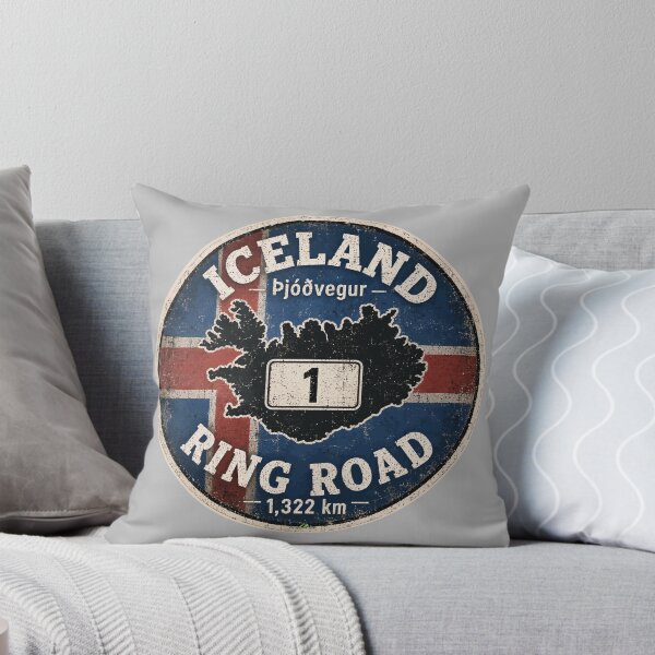 Item preview, Iceland Ring Road Route 1 Motorcycle Sticker TShirt 01 designed and sold by OuterShellUK.