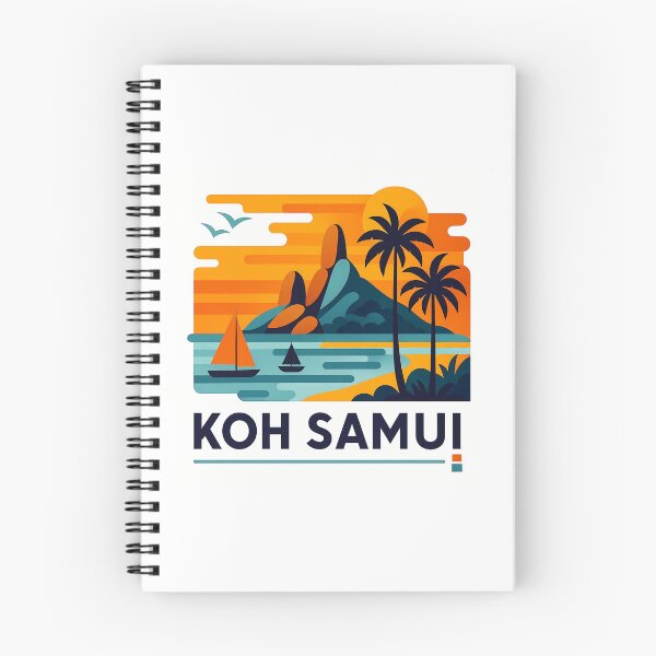 Item preview, Koh Samui Thailand Travel Souvenir - Tropical Beach & Palm Tree Art designed and sold by OzzFrequency.