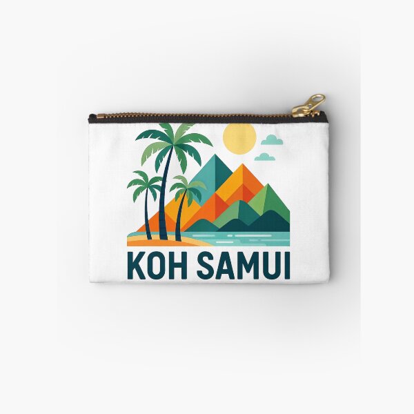 Item preview, Koh Samui Thailand Travel Souvenir - Tropical Beach & Palm Tree Art designed and sold by OzzFrequency.