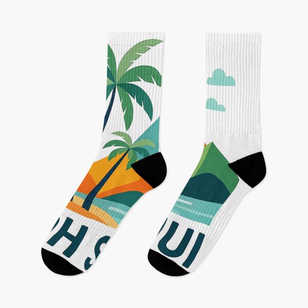 Item preview, Koh Samui Thailand Travel Souvenir - Tropical Beach & Palm Tree Art designed and sold by OzzFrequency.