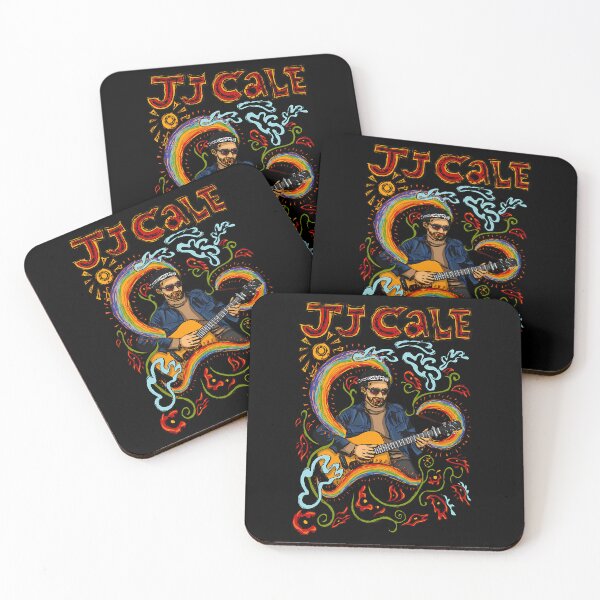 Item preview, JJ Cale Acoustic Guitarist Psychedelic Rainbow designed and sold by MissAngelina.
