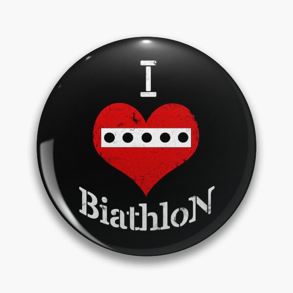 Item preview, I Love Biathlon Red Heart Target Sight designed and sold by MissAngelina.