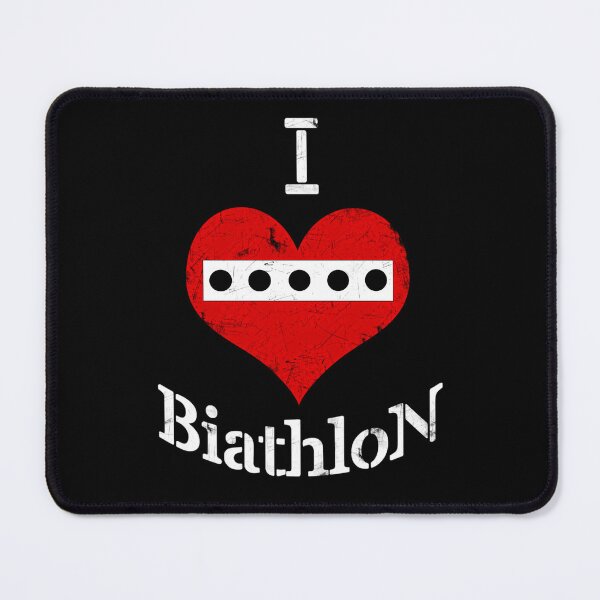 Item preview, I Love Biathlon Red Heart Target Sight designed and sold by MissAngelina.
