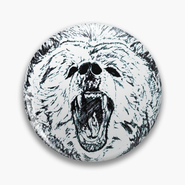 Item preview, bear roaring designed and sold by jgpartworkerltd.
