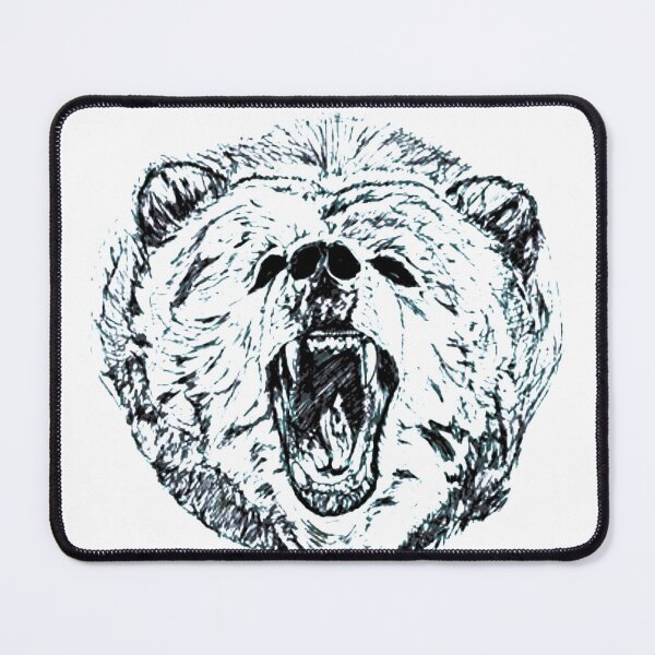 Item preview, bear roaring designed and sold by jgpartworkerltd.