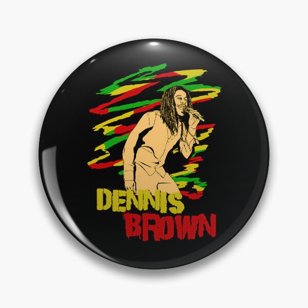 Artikelvorschau, Dennis Brown, Reggae-Sänger, Rasta Color Waves entworfen und verkauft von MissAngelina.