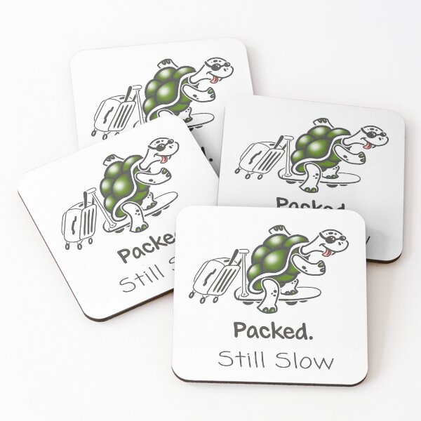Item preview, Packed Still Slow Turtle | Funny Relatable Cute Design designed and sold by Samaya-.