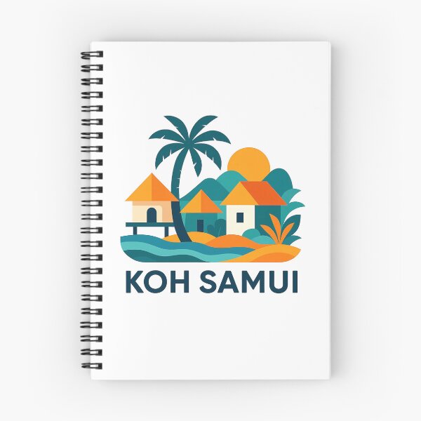 Item preview, Koh Samui Thailand Travel Souvenir - Tropical Beach & Palm Tree Art designed and sold by OzzFrequency.
