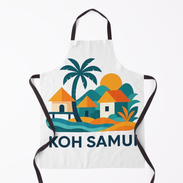 Item preview, Koh Samui Thailand Travel Souvenir - Tropical Beach & Palm Tree Art designed and sold by OzzFrequency.