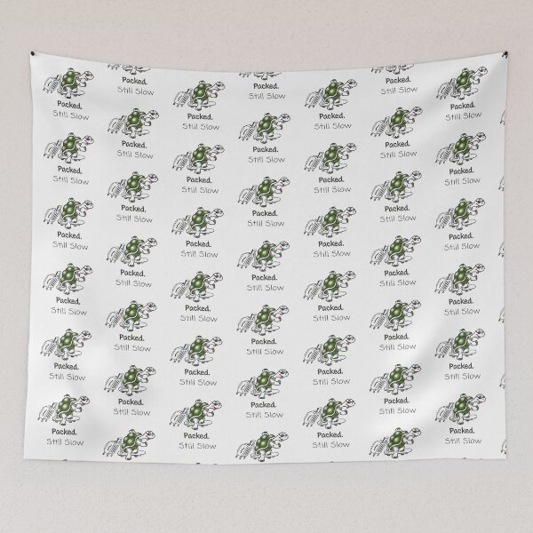 Item preview, Packed Still Slow Turtle | Funny Relatable Cute Design designed and sold by Samaya-.