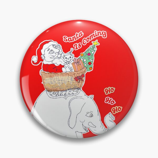 Item preview, Ho Ho Ho, Santa Is Coming - Tree, Gifts, Elephant (Original Art by ACCI)  designed and sold by VanyssaGraphics.