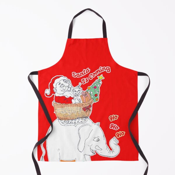 Item preview, Ho Ho Ho, Santa Is Coming - Tree, Gifts, Elephant (Original Art by ACCI) designed and sold by VanyssaGraphics.