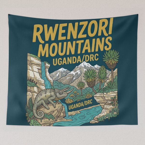Item preview, Rwenzori Mountains National Park Uganda DRC Landscape designed and sold by HowToCanadian.