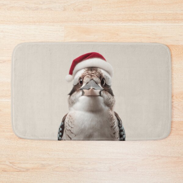 Item preview, Christmas Kookaburra bird with Santa Hat designed and sold by LazyOwlStore.