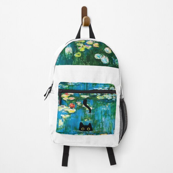 Item preview, Cat Print Monet Waterlily designed and sold by PurrfectHome.
