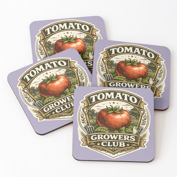 Item preview, Tomato Growers Club – Vintage Gardening Tomato Badge Design designed and sold by KAM-KAM-STORE.