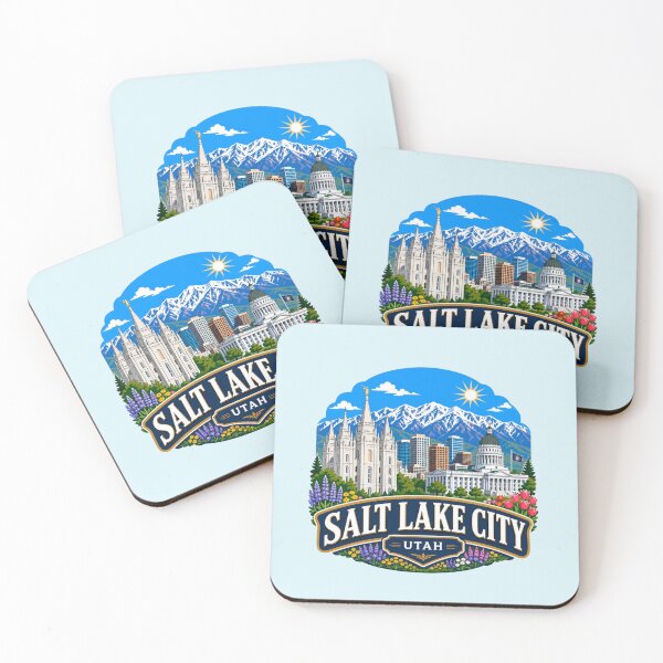 Item preview, Salt Lake City, Utah - Temple, Capitol and Wasatch Mountains designed and sold by Myra365Art.