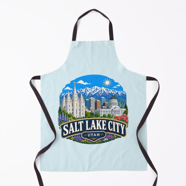 Item preview, Salt Lake City, Utah - Temple, Capitol and Wasatch Mountains designed and sold by Myra365Art.