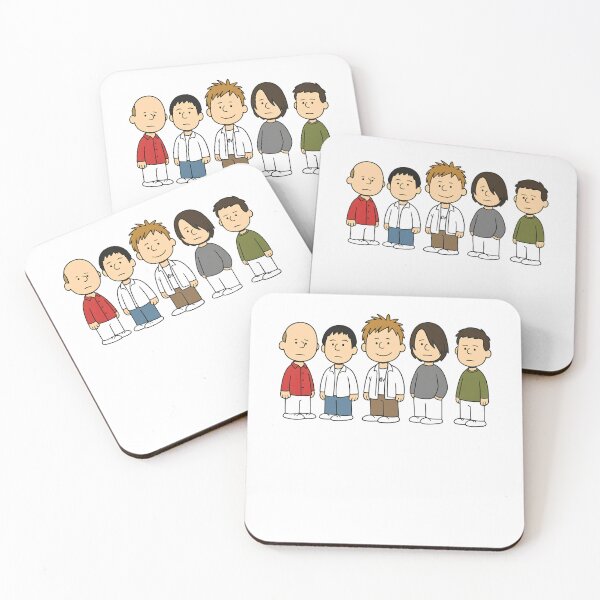 Item preview, Fivee Band Members Cartoon  designed and sold by AdrianMis.