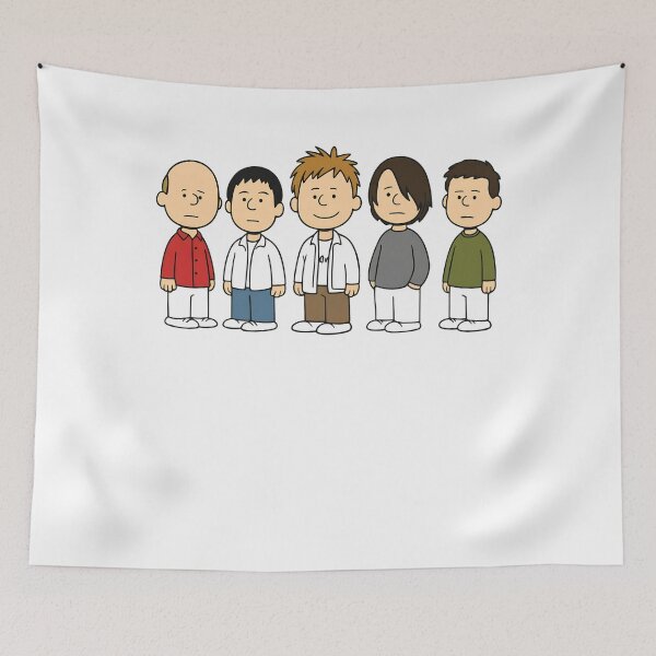 Item preview, Fivee Band Members Cartoon  designed and sold by AdrianMis.