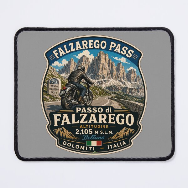 Item preview, Falzarego Pass, Passo di Falzarego Italy Motorcycle Sticker TShirt 09 designed and sold by OuterShellUK.