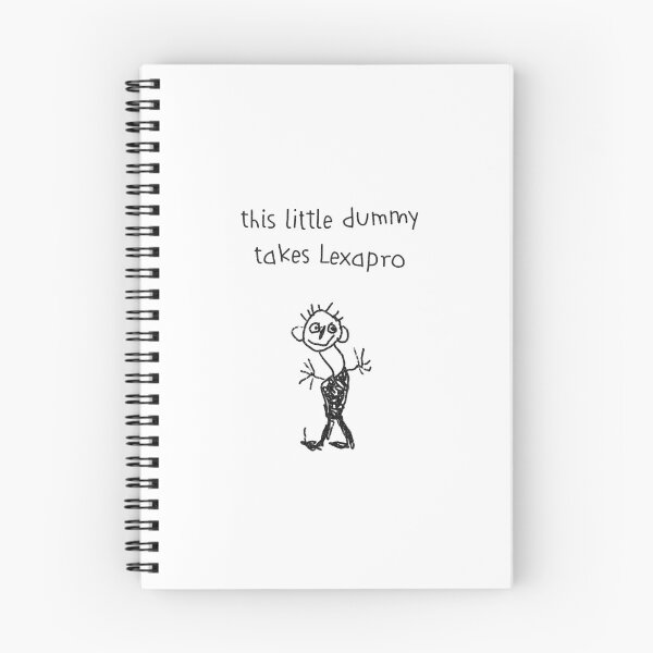 Item preview, Funny Mental Health Shirt This Little Dummy Takes Lexapro Doodle Medication Humor Anxiety Depression Humor designed and sold by RealLifeMerchies.
