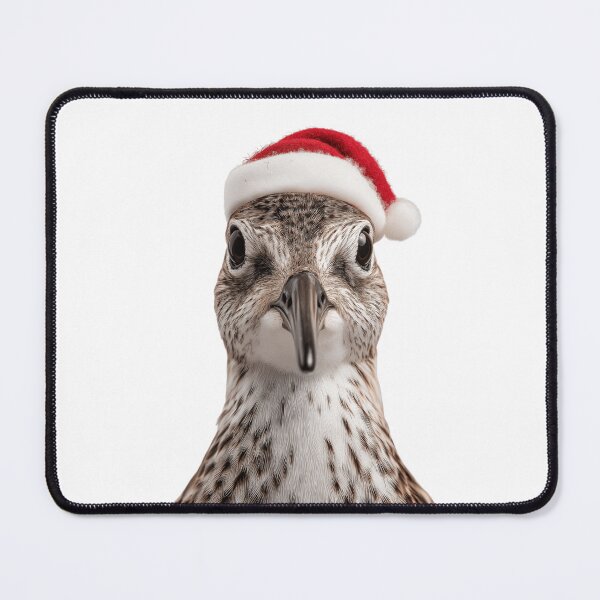 Item preview, Christmas Sandpiper bird with Santa Hat designed and sold by LazyOwlStore.