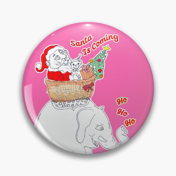 Item preview, Ho Ho Ho, Santa Is Coming - Tree, Gifts, Elephant (Original Art by ACCI)  designed and sold by VanyssaGraphics.