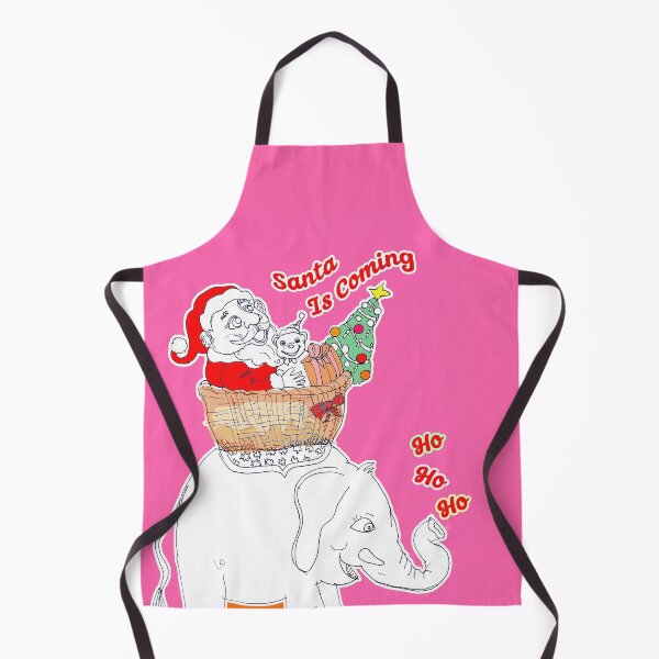 Item preview, Ho Ho Ho, Santa Is Coming - Tree, Gifts, Elephant (Original Art by ACCI) designed and sold by VanyssaGraphics.