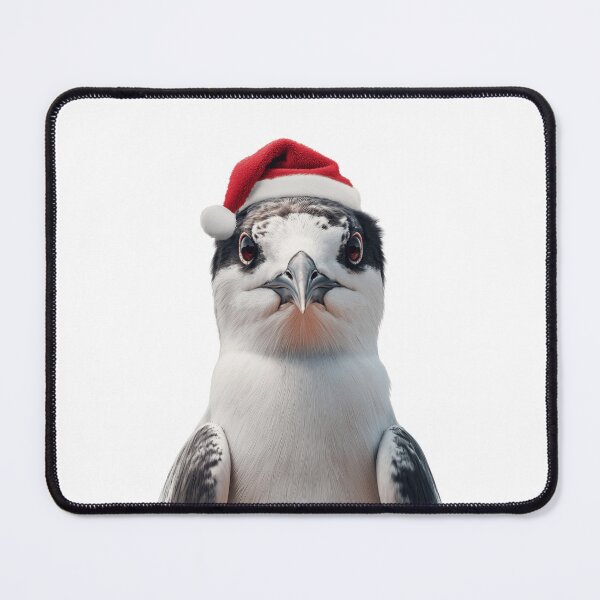 Item preview, Christmas Tern bird with Santa Hat designed and sold by LazyOwlStore.