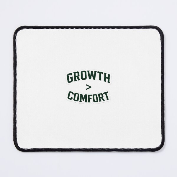 Item preview, Growth > Comfort Motivational Quote Sticker – Bold Green Typography designed and sold by LarkLeaf.