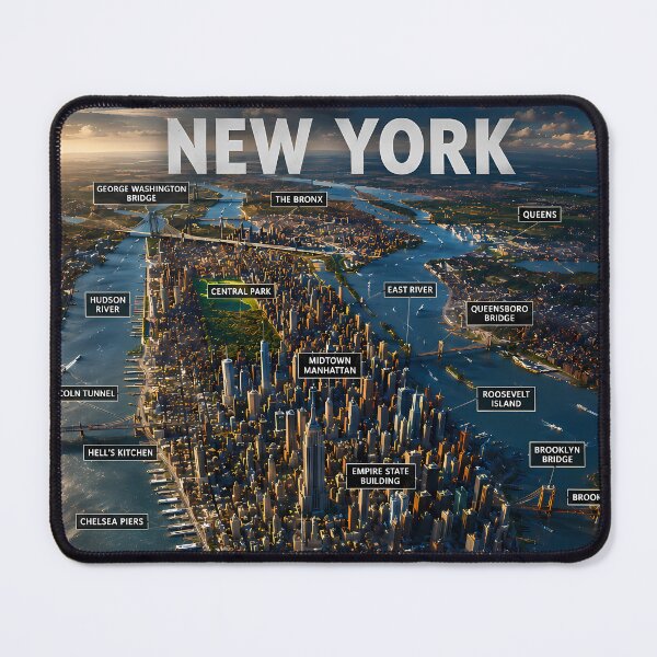 Item preview, 3D Map of New York designed and sold by MarkColeImaging.