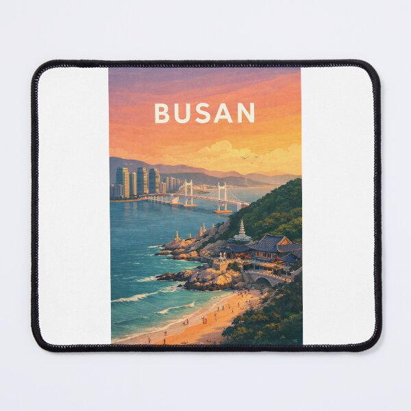 Item preview, Busan Gwangan Bridge Haedong Yonggungsa Haeundae South Korea Coastline designed and sold by Places On Earth.