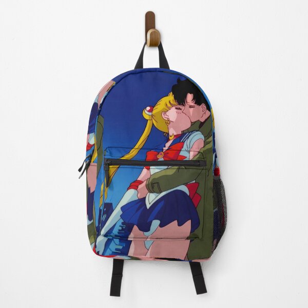 Item preview, Classic 90s Anime Romantic Moonlight Kiss - Retro Magical Couple Art Sticker designed and sold by William Cano.