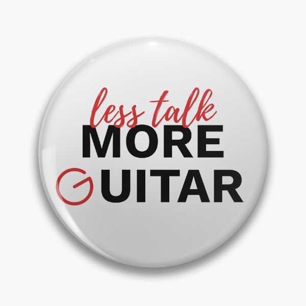 Item preview, Less talk, more guitar (dark text) designed and sold by Guitar Fascination.