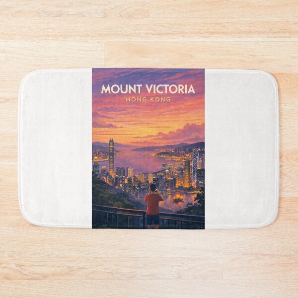 Item preview, Mount Victoria Peak Hong Kong Skyline and Victoria Harbour designed and sold by Places On Earth.