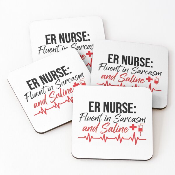 Item preview, "ER Nurse: Fluent in Sarcasm and Saline" designed and sold by khelafbennacer.