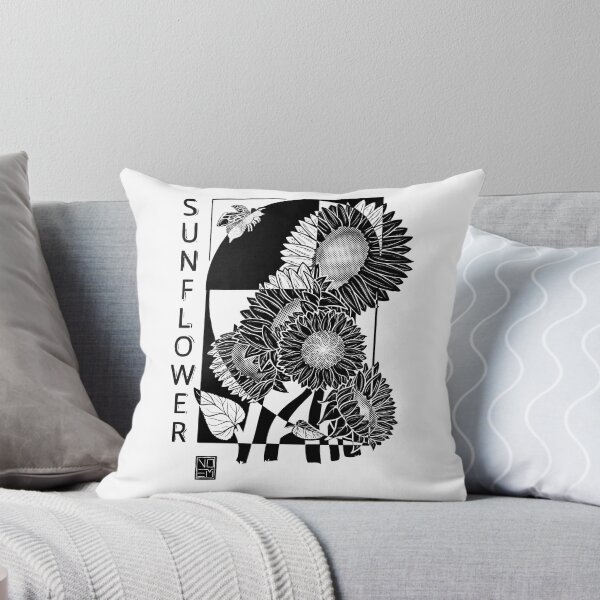 Item preview, Sunflower Black Print designed and sold by Noem-Prints.