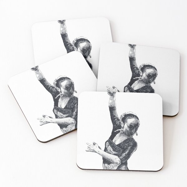 Item preview, Flamenco Dancer – expressive hand‑drawn black‑and‑white sketch designed and sold by WorldOFaMillion.