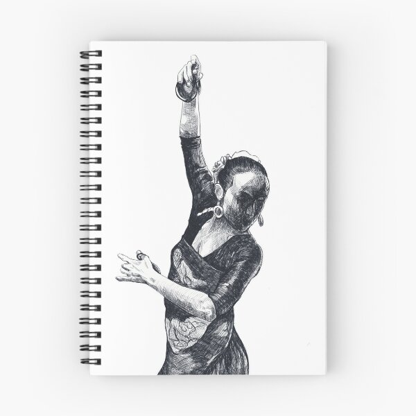 Item preview, Flamenco Dancer – expressive hand‑drawn black‑and‑white sketch designed and sold by WorldOFaMillion.