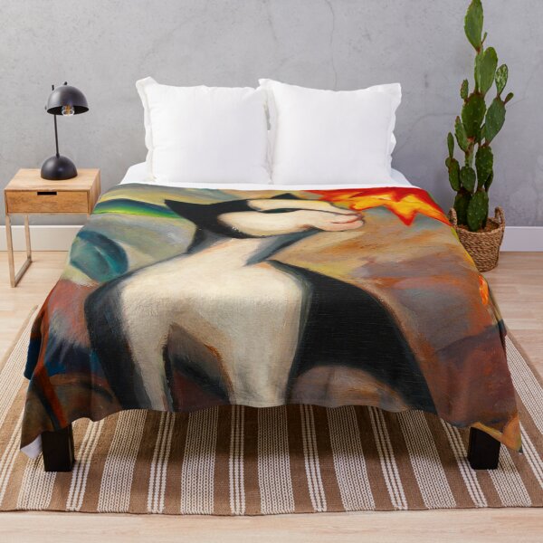 Item preview, Cat with Cactus Blossom by Dorothea Maetzel (1921) designed and sold by Vernissage-dart.