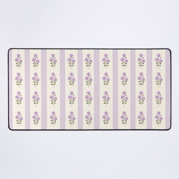Item preview, Lilac rose stripe vintage cottagecore design designed and sold by KLflorals.
