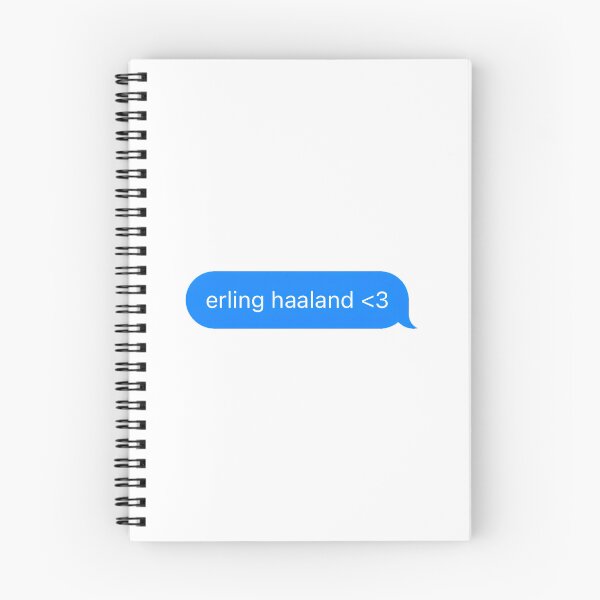 Item preview, "erling haaland <3" Text Message designed and sold by PrettiPrintts.