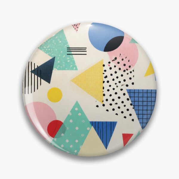 Item preview, Pastel Memphis Geometric Pattern | Scandinavian Retro Abstract Shapes designed and sold by lavanya11.