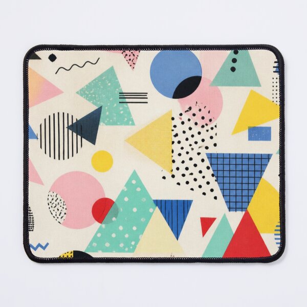 Item preview, Pastel Memphis Geometric Pattern | Scandinavian Retro Abstract Shapes designed and sold by lavanya11.