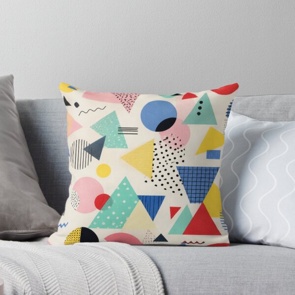 Item preview, Pastel Memphis Geometric Pattern | Scandinavian Retro Abstract Shapes designed and sold by lavanya11.